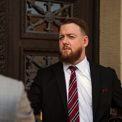 Strafverteidiger Dr. Matthias Brauer vor Gericht