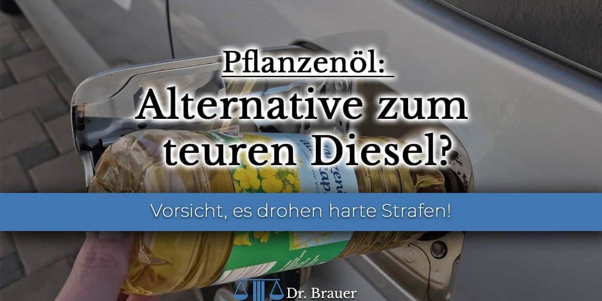 Tanken mit Sonnenblumenöl: Es drohen harte Strafen