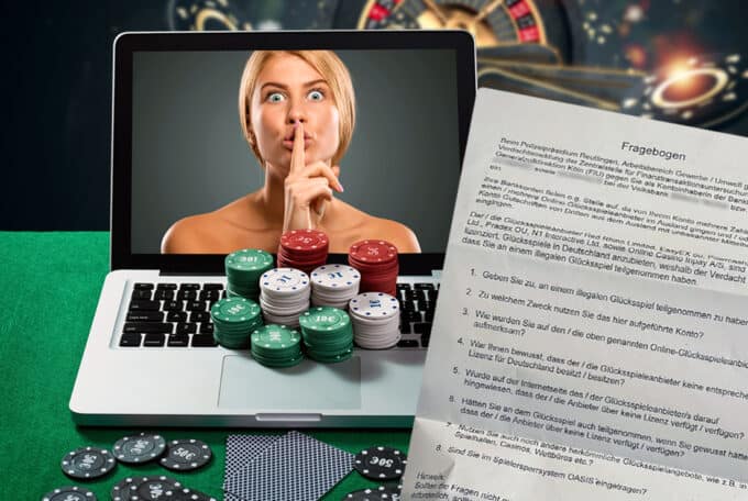 Online-Glücksspiel: Fragebogen von der Polizei erhalten?