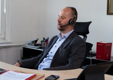 Rechtsanwalt Olaf Beismann im Büro
