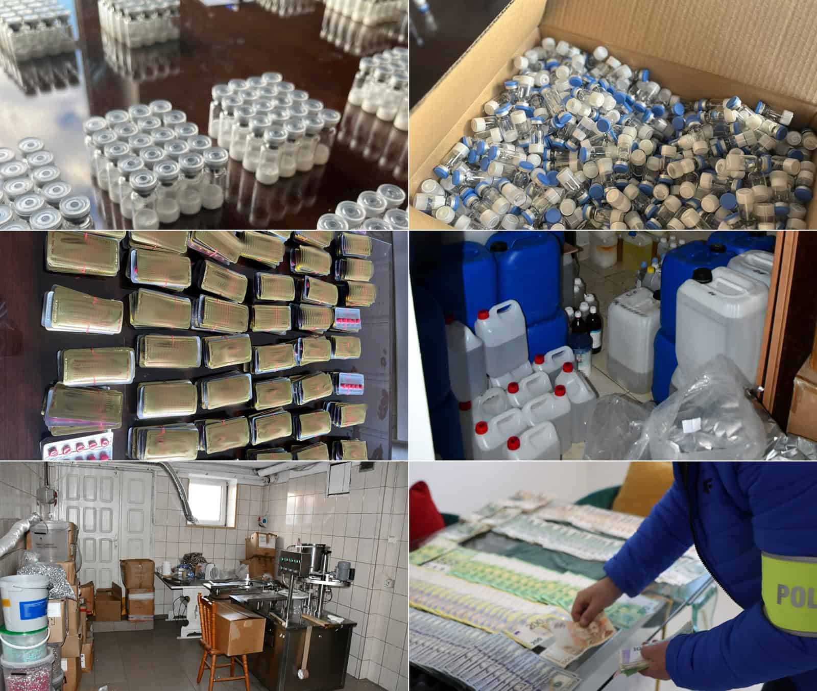 Razzia Biowell in Polen - Polizeifotos